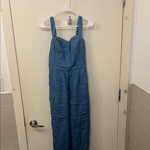 Old Navy Blue Denim Jumpsuit
